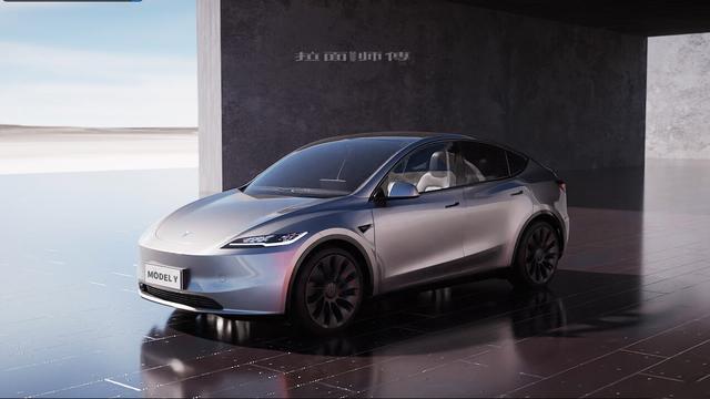 特斯拉新款 Model Y 假想图