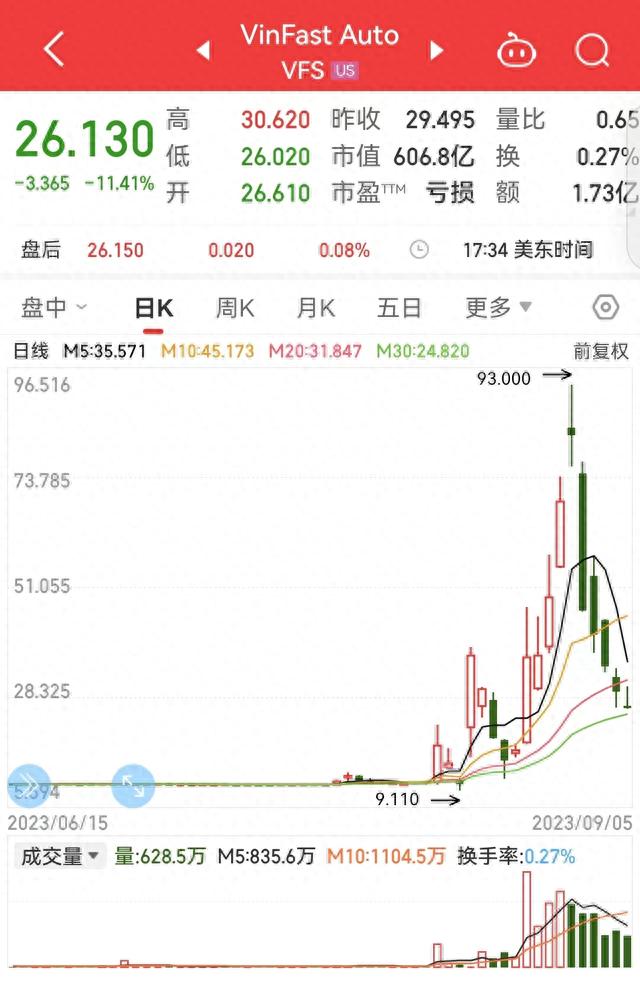 美股三大指数收跌！“越南特斯拉”连跌5天，市值蒸发超9400亿元，首席执行官：不惧股价波动