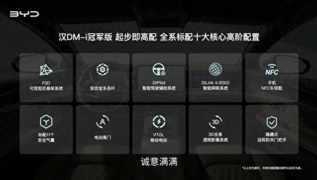18.98万元起，比亚迪汉DMi冠军版及汉DM-p战神版上市